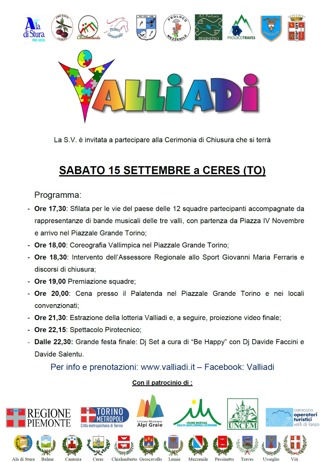 Chiusura Valliadi